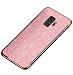 Produktbild Homikon Überzug Silikon Hülle Glänzend Glitzer Strass TPU Handyhülle Transparent Durchsichtig Weiche Ultra Dünn Schutzhülle Soft Bumper Case Kompatibel mit Samsung Galaxy A6 Plus 2018 - Rose Gold