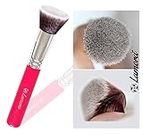 Make Up Brush Foundation Kabuki Flat Top - Perfect For Blending Liquid, Cream or Flawless Powder Cosmetics - Buffing, Stippling, Concealer - Premium Quality Synthetic Dense Bristles