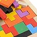 Demiawaking Wooden Tangram Brain Teaser Puzzle Toys Game Developmental Educational Kids Baby Toy