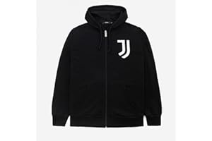 JUVENTUS Felpa Nera Uomo con Cappuccio - 100% Originale - 100% Prodotto Ufficiale