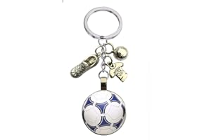 PUBLISIT Porte-Clés Foot Personnalisable, Football, Ballon + Crampons, avec Votre Texte, Couleur au Choix, Cadeau Foot, pour Les Amateurs de Football, Supporters, Joueurs, Sportifs