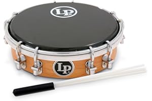 Latin Percussion, Tamborim Brazilian, 6“, noir / Marron, LP3006