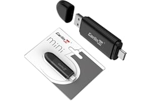 Bezprzewodowy adapter Carlinkit Mini SE CarPlay, do samochodów OEM Wired CarPlay (rok produkcji: 2016 do 2025) Plug and Play, obsługa aktualizacji wersji online, Bluetooth 5Ghz WiFi Auto-Connect