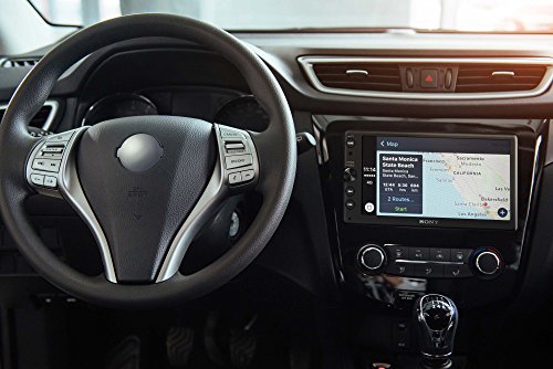 Sony XAV-AX100 16,3 cm (6,4 Zoll) Media Receiver (mit Bluetooth, Apple CarPlay und Android Auto, Navigation, Spotify, 2 DIN Autoradio)