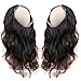 Produktbild HotQueen Peruvian Virgin Human Hair 360 Lace Frontal Closure Wavy Full Lace Closure Black 360 Spitze Frontalverschluss Gewelltes Natural Color