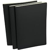TIMESETL 3 Notebook, A4 Notepad, Blank Inner Page and 80 Pages, Notebook Drawing Book Suitable for Writing, Drawing, Graffiti