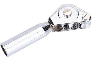 Keenso Punta de caña de Pescar, guía de Punta de Varilla de Rodillo de 5/6/7/8 mm Accesorio de Aparejos de Pesca de Arrastre de Acero Inoxidable para Pesca de Arrastre de Barco de mar