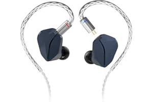 GENERIC HIDIZS MP145 in Ear Monitor Headphone, HiFi Wired Gaming Earbuds, Hybrid IEM Earphones, Ultra-Large Planar Magnetic Driver, Aviation Aluminum Alloy Shell, for Musician, 4.4 mm Plug, Blue