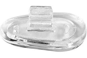 Dawwoti 5 Pairs Silicone Nose Pads Screw On Nose Pads Push on Nose Pads Repair Tool for Eyeglass Sunglasses Eyewear