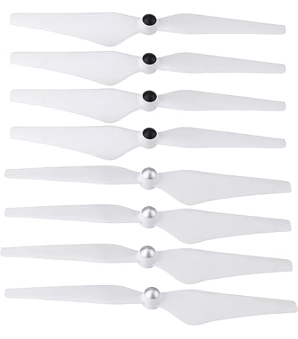 vhbw 4 x propellerbescherming compatibel met DJI Phantom 3 Advanced, 3 Professional, 2 Vision, 2 Vision Plus, FC40, 2 drone, rood, wit