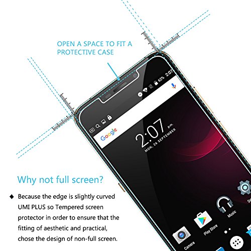 Umi Plus Protector de Pantalla 2-Pack VIFLYKOO 9H Dureza Umi Plus Cristal Templado Vidrio Templado para Umi Plus Smartphone Tempered Glass Screen Protector Umi Plus Protector de Pantalla 2-Pack VIFLYKOO 9H Dureza Umi Plus Cristal Templado Vidrio Templado para Umi Plus Smartphone Tempered Glass Screen Protector