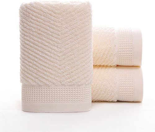 GKRY 100% Egyptian Cotton/Super Soft and Highly Absorbent/Machine Washable/Absorbent and Quick Dry Face Cloth/Microfiber ExtraPure Cotton Towel absorbent a 35x80cm, m White