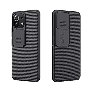for xiaomi Mi 11 Lite Case,Nillkin CamShield Pro Slim case Protective Cover Case with Camera Protector Hard PC and TPU Ultra Thin Anti-Scratch Phone Case for Xiaomi Mi11 Lite 4G/Mi 11 Lite 5G (Black)