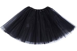 MUNDDY - Tutu Elastico Tul 3 Capas 40 CM de Longitud para Adulta Distintas Colores Falda Disfraz Ballet (Envio 48-72h con Seguimiento Desde Madrid)