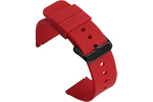 Shieranlee Silikon 14 mm 16 mm 18 mm gumowy pasek do zegarka zamiennik paska do zegarka z bolcami do szybkiego zwalniania