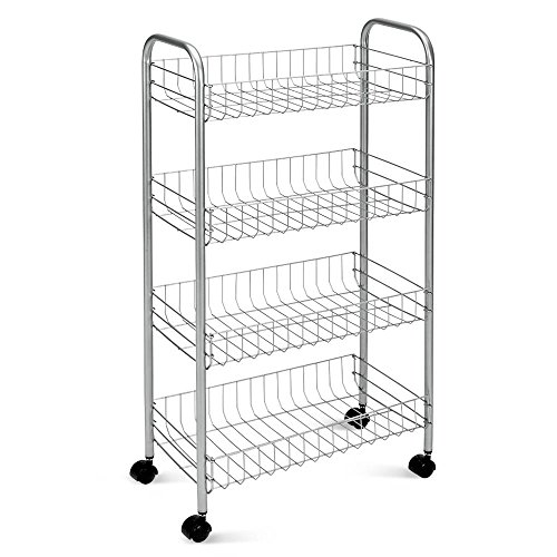 Metaltex 340104039 Ascona Allzweckwagen 4-Etagen, silber