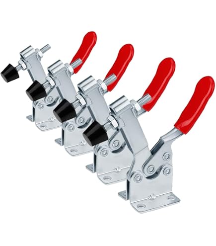 Lot De 10 Tendeurs à Levier (pinces à Genoux) Xllent GH-201A - Capacité 198 Kg - Pour Soudage, Menuiserie, Machines
