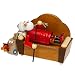 Produktbild Sikora Räuchermännchen aus Holz - Serie A - 3 Größen S bis XL - Verschiedene Motive, Größe:Höhe ca. 15 cm, Farbe/Modell:A23 rot - Weihnachtsmann auf dem Sofa