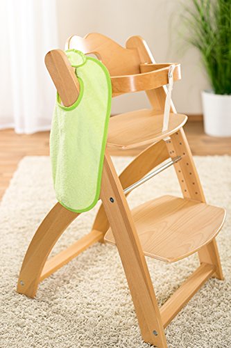 2er Set Riesen Baby-Lätzchen mit Druckknopf / 30×46 cm/ Schadstoffgeprüft nach Öko-Tex Standard 100 / Frottee – 100 % Baumwolle – Grün Blau - 9