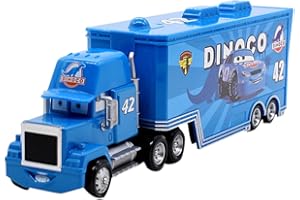 LKNBIF Mcqueen Toy Vehicles Set Model Car, Mcqueen Kids Vehicles Friction Powered Toy Model Toy Car Friction Powered Push and Vehicle Toy Cars Vechile Model Educational Toys for Boy（Blue）