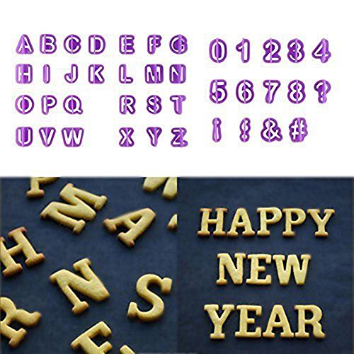 Gemini _ Mall® Fondant Alphabet Ausstecher Ausstechformen für Kuchen dekorieren – 40 pcs – Kuchen, Buchstabe – Zuckerguss Ausschnitt Set zum Dekorieren - 5