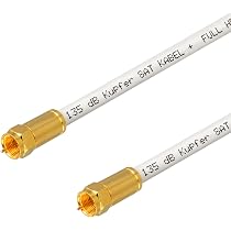 CSL 2m Câble D'Antenne Coaxial HDTV - Blindage 135dB Mâle Femelle Full HD 4K UHD
