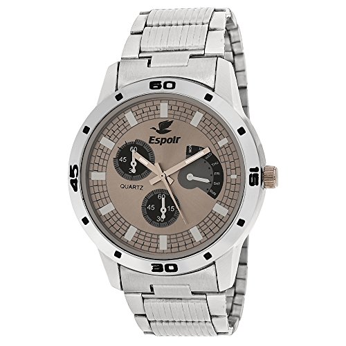 Espoir Chronograph Pattern Analogue Silver Dial Men