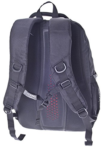 City Rucksack Schule Arbeit & Freizeit Bag Schulrucksack Sportrucksack Backpack Laptoprucksack Laptopfach 17″ – schwarz (HN49031) - 9