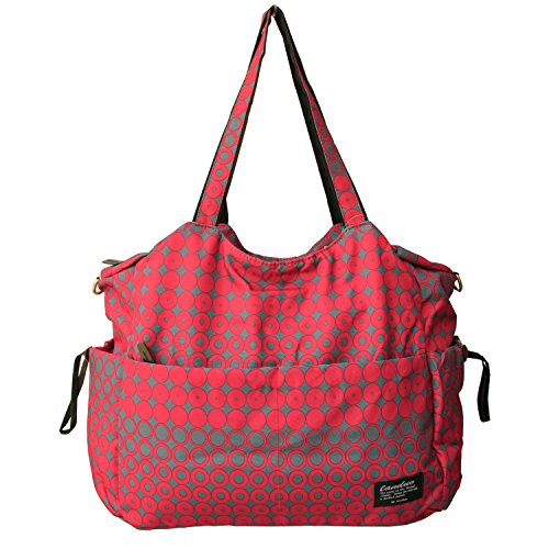 Damai Large Diaper Tote Satchel Bag (Red)