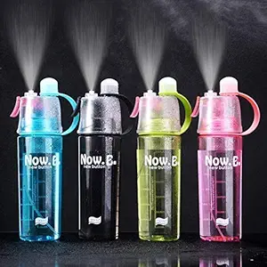 ZS Fashion sports Spray Water Bottle 600 ml - Special for Women Girls. ( 1 Pcs, Multi colors )