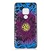 Produktbild Chreey Hülle für Huawei Mate 20 Pro, Anti-kratzt Schwarz 3D Drucken Muster Handyhülle Weiche Silikon TPU Rückseitehülle Bumper Schutzhülle, Spitze Blume
