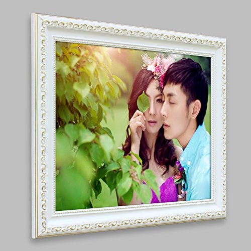 Preisvergleich Produktbild SQZH Europäischen Massivholztisch Große Bilderrahmen an der Wand hängenden Photo Studio Bilderrahmen 18 Zoll 20 Zoll 24 Zoll 36 Zoll Bilderrahmen, 20,3*30,5,White Hot