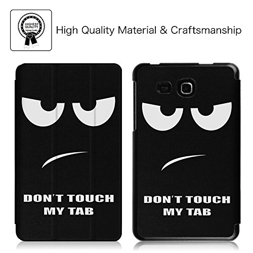 Fintie Samsung Galaxy Tab A 7.0 Hülle – Ultra Schlank Superleicht Ständer Slim Shell Case Cover Schutzhülle Etui Tasche für Samsung GALAXY Tab A 7.0 ZollSM-T280 / SM-T285 Tablet(2016 Version), Don’t Touch - 3