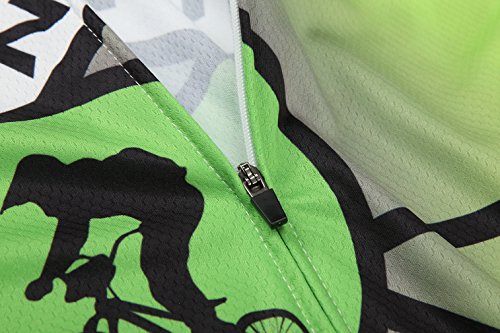 (option:Trägerhose,3D 2.8cm Sitzpolster)Mode Neue Leichtes elastisches Gewebe Frühling Sommer Kurze Ärmel Kurzarm Fahrradtrikot Anzüge Set Fahrrad Trikots Radhose oder Trägerhosen atmun - 9