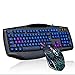 Produktbild Gaming-Tastatur / Maus-lumineszente Hintergrundbeleuchtung emittierende Leuchtzeichen Maus USB-Anschlusskabel Rainbow SET