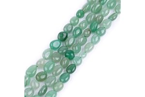 GEM-INSIDE CREATE YOUR OWN FASHION Sweet & Happy Girl'S Store 6x8mm Freeform Kartoffelform Edelstein Aventurin Jade Perlen Strang 15 Zoll Schmuckherstellung Perlen