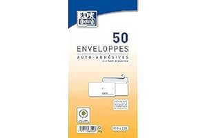 OXFORD 50 Enveloppes 110X220 Precasee