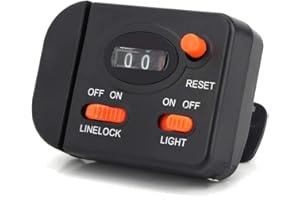 BONKZEBU Professional Clip on Rod Fishing Line Counter Depth Finder Digital Diaplay 99m