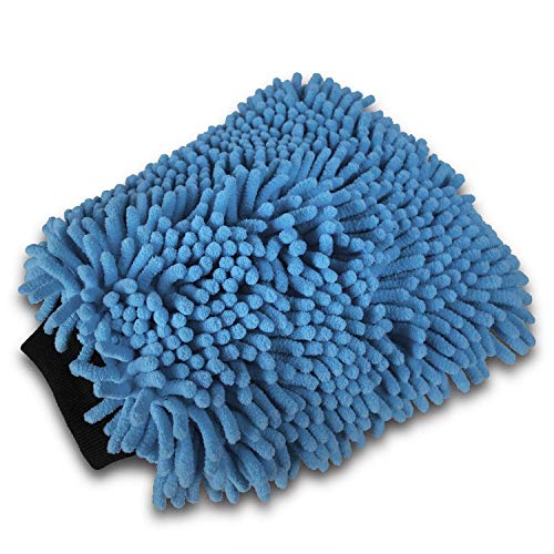 Sisbrill Guante de Microfibras Multiusos - Cuidado de la Pintura - Sin Marcas