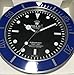Produktbild replica Rolex 35 mm Wand subamariner Ring Blau Metall Bewegung leise