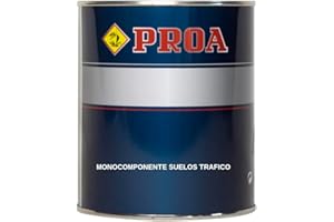 Pintura monocomponente para suelos y garajes. Blanco. 750 ML. Exterior-Interior. PROA.