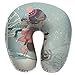 Produktbild Hoklcvd Memory Foam Neck Pillow Christmas Cute Girl On Sleigh U-Shape Travel Pillow Ergonomic Contoured Design Washable Cover for Airplane Train Car Bus Office