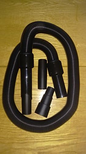 Fox F50-800 1 - 5 Metre Extendable Vacuum Hose + 2 x Connectors &amp; Step Adaptor