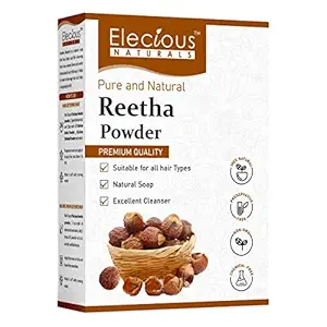 Elecious Pure Reetha Powder for Hair Growth (200 Grams)