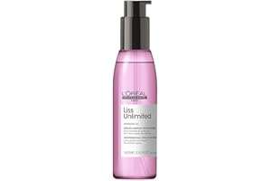 L'ORÉAL PROFESSIONNEL PARIS L'Oréal Professionnel, Aceite alisador Intenso para Pelo Rebelde y Encrespado, Liss Unlimited, 125ml