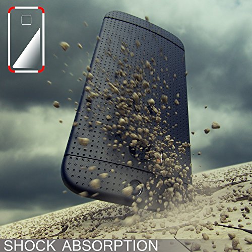 HTC M8 M8S Funda Carcasa de NALIA  Protectora Movil TPU Silicona Fina Bumper Estuche con Puntos  Goma Gel Cubierta Cobertura Delgado Dot Cover Smartphone Case para Telefono HTC M8S M8 - Negro