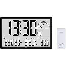 funk wanduhr mit wetterstation