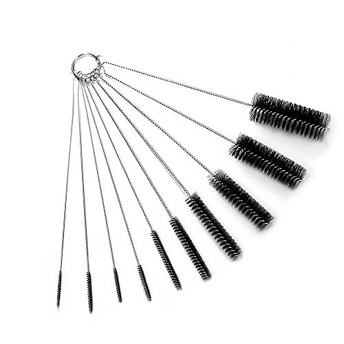 Luxebell Schlauchbürste Nylon Rohrreinigungsbürsten -Set für Trinkhalme , Gläser, Keyboards, Schmuck Reinigung, Set von 10
