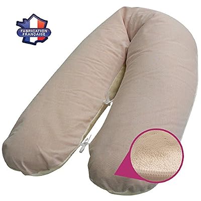 Modulit - Coussin d allaitement Bambou Noisette Volume Ajustable 180cm Natal Baby