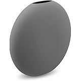 Cooee Design HI-028-024-GY - Vaso Pastiglia in ceramica, realizzato a mano, diametro: 15 cm, altezza: 14 cm, colore: Grigio